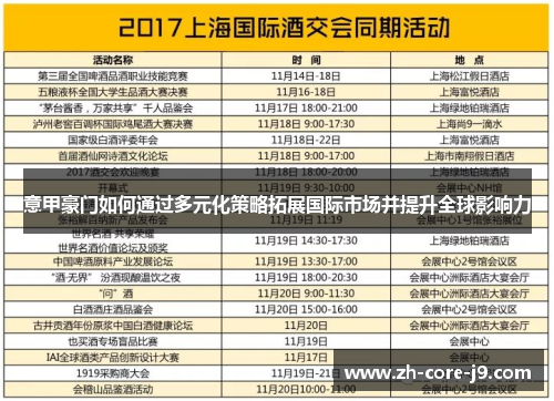意甲豪门如何通过多元化策略拓展国际市场并提升全球影响力 意甲豪门如何通过多元化策略拓展国际市场并提升全球影响力
