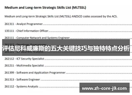 评估尼科威廉斯的五大关键技巧与独特特点分析
